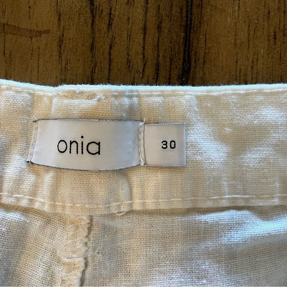 NWT Onia The Stretch Linen Men’s Traveler Short, White, size 30, Casual, Preppy - Picture 7 of 15